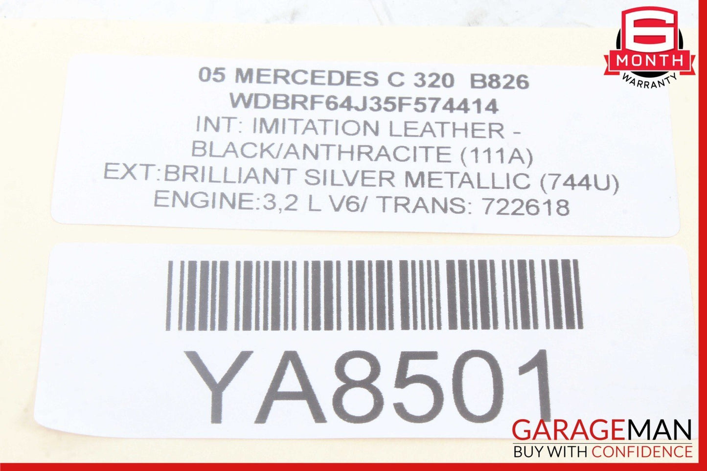 01-09 Mercedes W203 C320 C55 AMG Speed Yaw Turn Rate Sensor Module Unit OEM