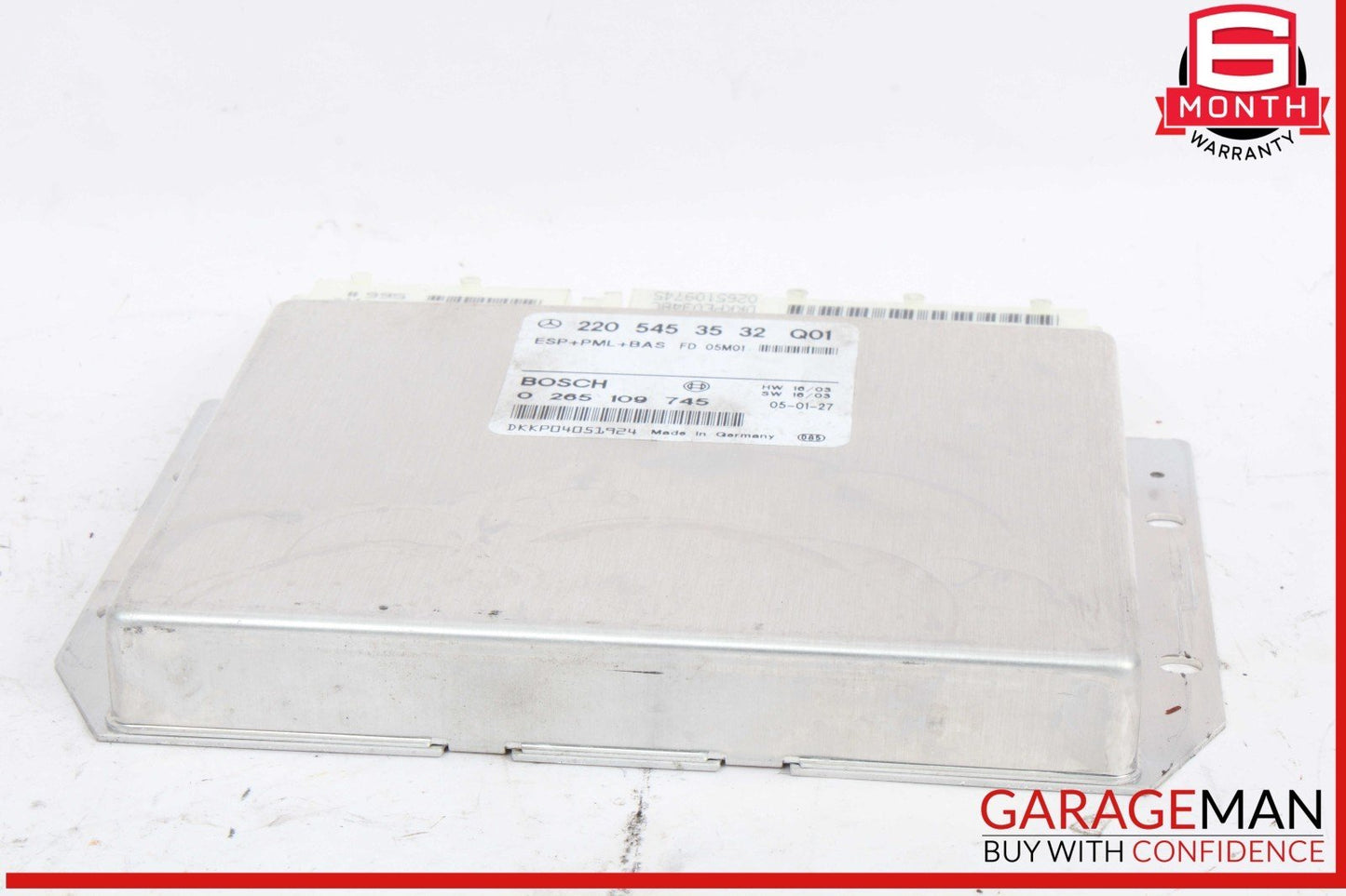 03-06 Mercedes W220 S430 ABS PML Control Electronic Stability Unit ESP OEM