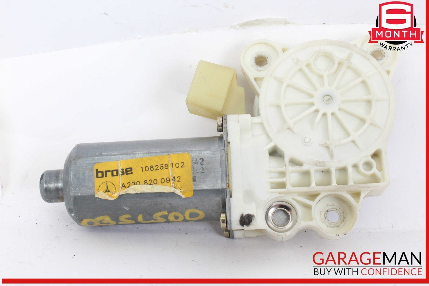 03-12 Mercedes R230 SL500 CL600 Front Left Side Door Window Regulator Motor OEM