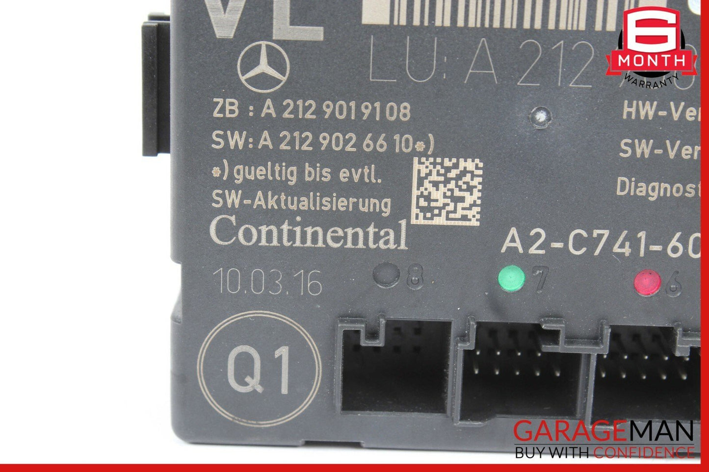 08-17 Mercedes W204 C250 Front Left Side Door Control Module 2129006318 OEM