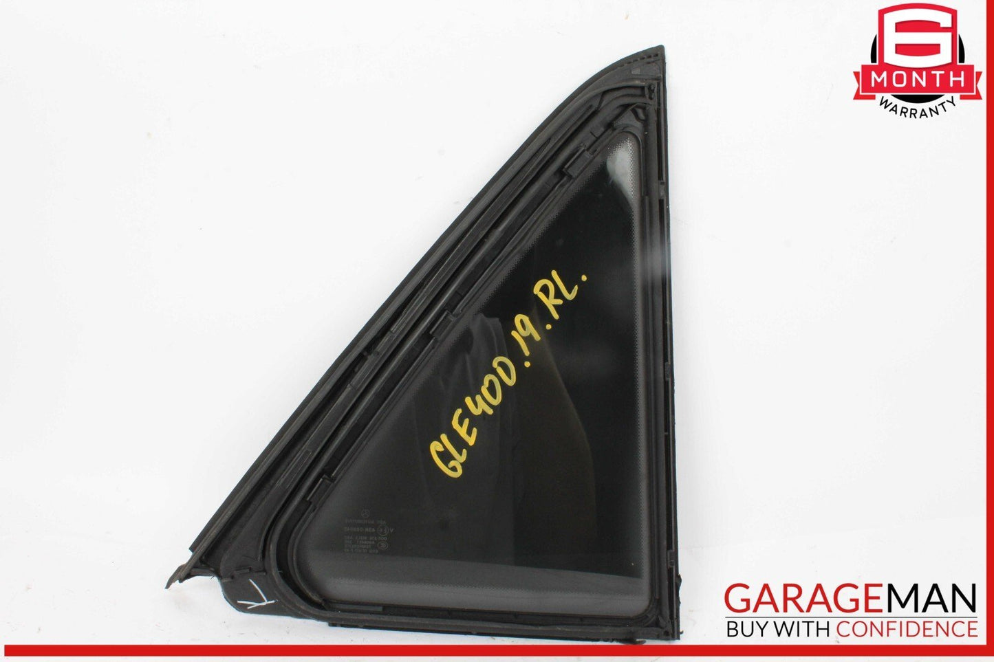 12-19 Mercedes W166 GLE400 Rear Left Driver Side Quarter Window Glass OEM