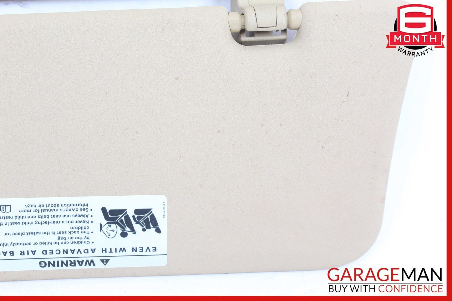 06-12 Mercedes ML350 GL450 Front Right Side Sun Visor Sunvisor Shade Brown