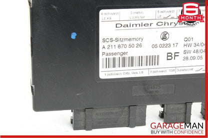 03-11 Mercedes CLS500 E350 GL450 Front Right Seat Control Controller Module OEM