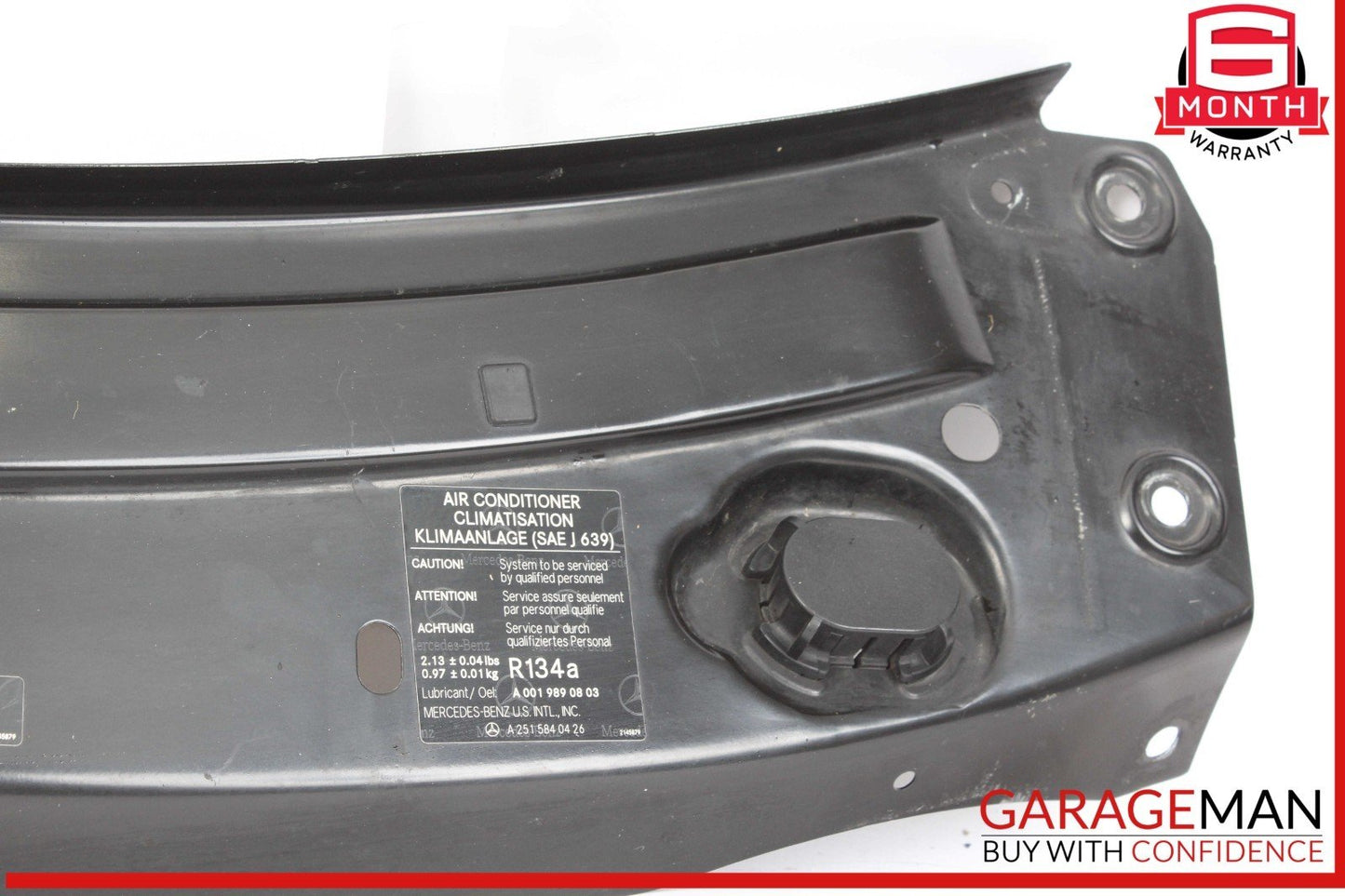 06-12 Mercedes W164 ML350 GL450 ML550 Upper Radiator Core Tie Bar Support OEM