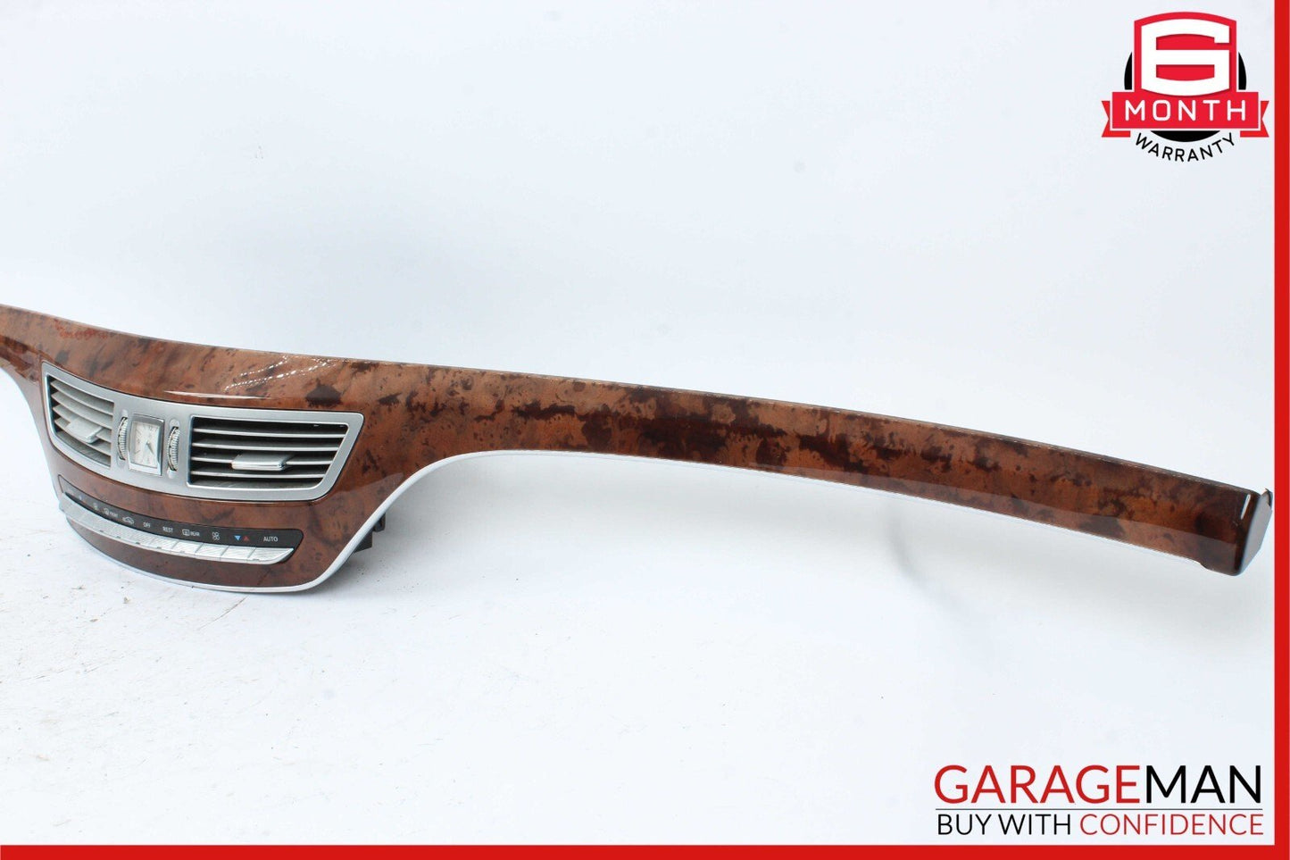07-14 Mercedes S550 CL600 Center Dash Heater Switch Control Panel Assembly Wood