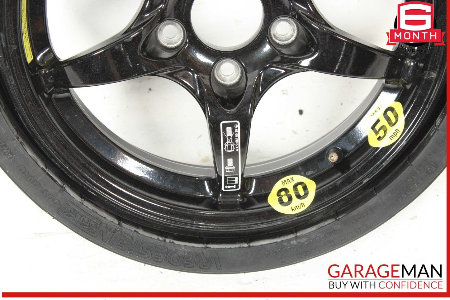 97-04 Mercedes R170 SLK320 SLK230 Donut Spare Tire Wheel Rim 165 4.5x15" OEM