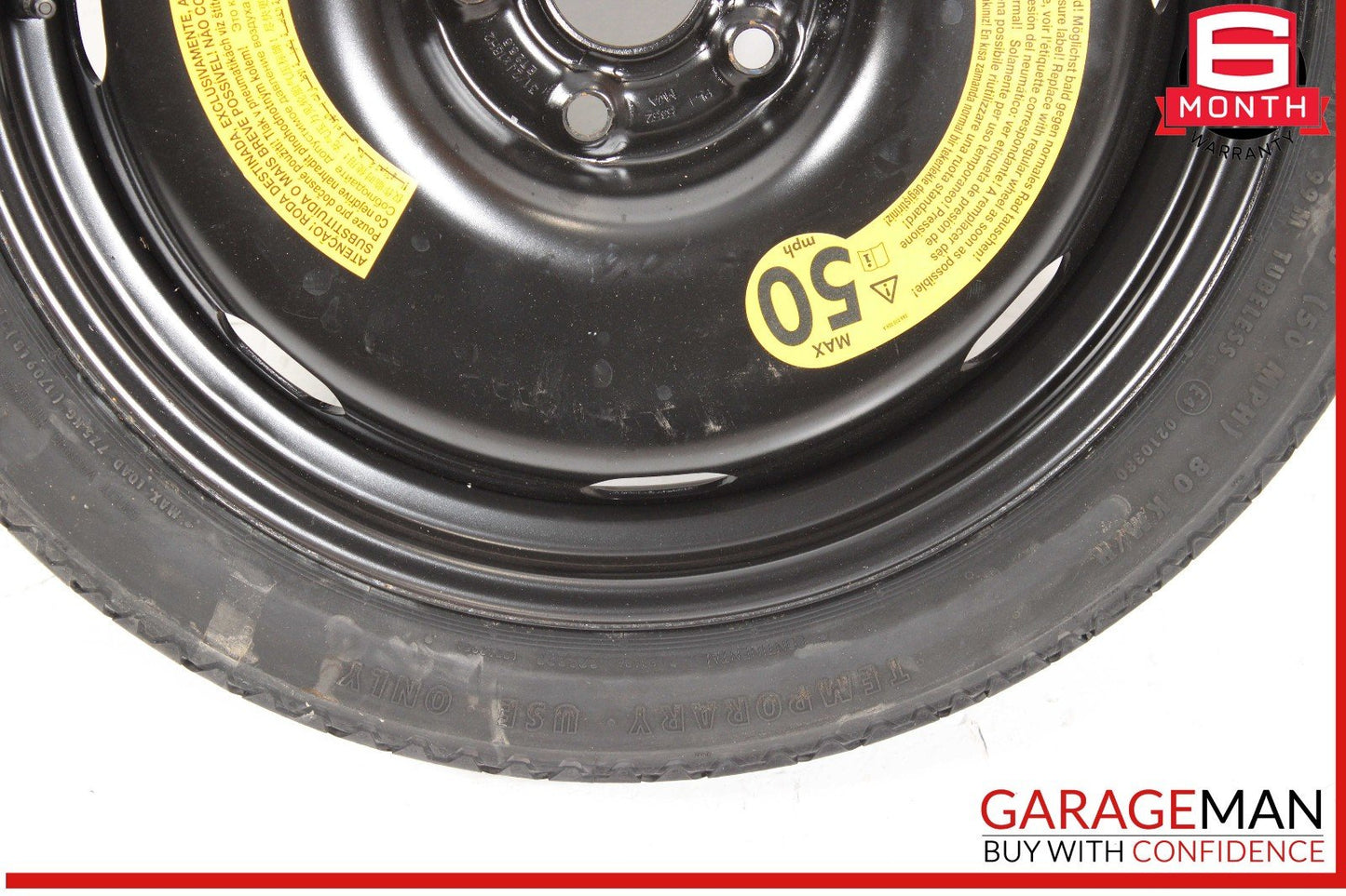 15-20 Audi A3 Emergency Spare Tire Wheel T125/70 R18 OEM