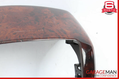 07-13 Mercedes W221 S550 S63 AMG Center Console Rear AC Control Trim Bezel Wood