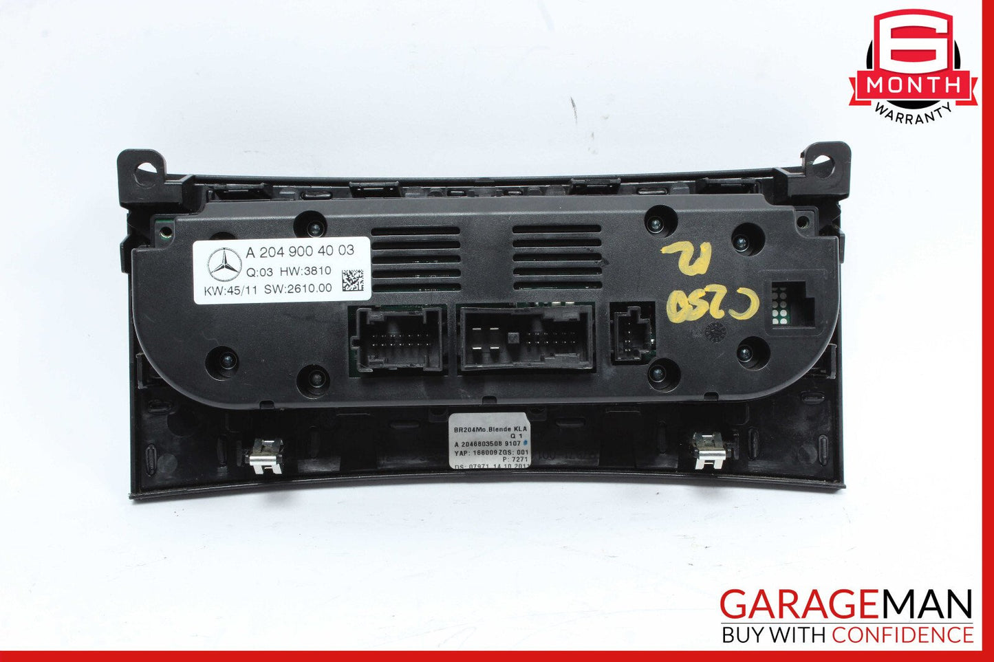 12-14 Mercedes W204 C300 A/C AC Heater Climate Temperature Control Switch Module