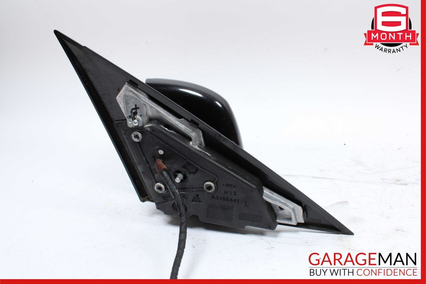 10-11 Mercedes W204 C300 C350 Front Left Side Rear View Door Mirror Black OEM
