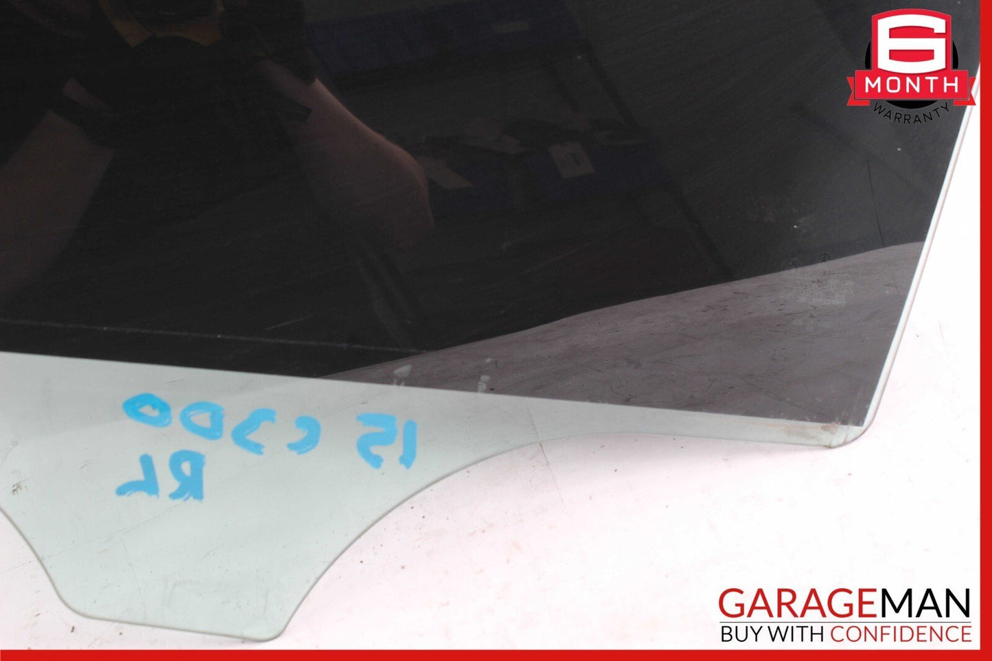 15-21 Mercedes W205 C300 C400 Rear Left Driver Side Door Window Glass OEM
