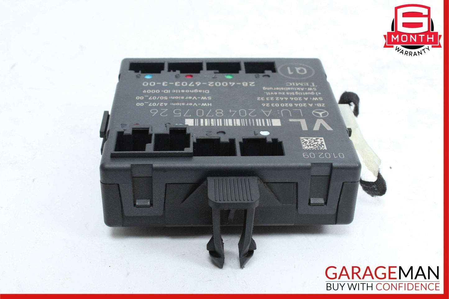 09-12 Mercedes W204 C63 AMG Front Left Side Door Control Module Unit OEM