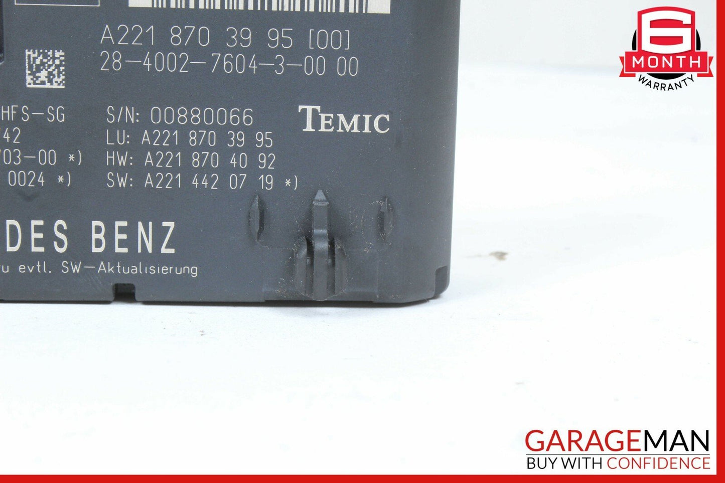 07-14 Mercedes W221 S500 CL63 Trunk Release Remote Open Close Module Unit OEM