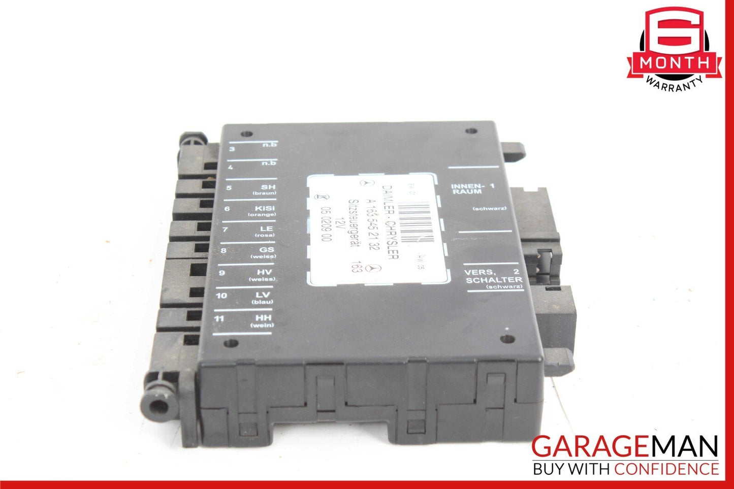 98-05 Mercedes W163 ML320 ML500 ML55 AMG Front Right / Left Seat Control Module