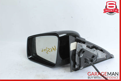 08-14 Mercedes W204 C250 C300 Front Left Side Mirror Rear View Door Black OEM