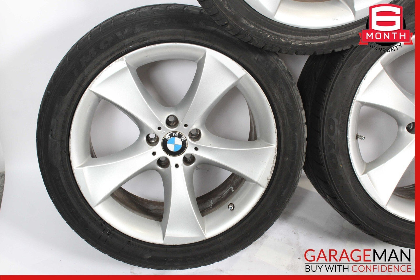 08-14 BMW X5 X6 Staggered 20" R20 10x11 Wheel Tire Rim Set of 4 Pc OEM