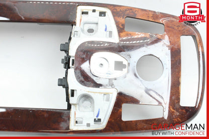 07-09 Mercedes W221 S450 S550 Center Console Armrest Trim Bezel Panel Wood OEM