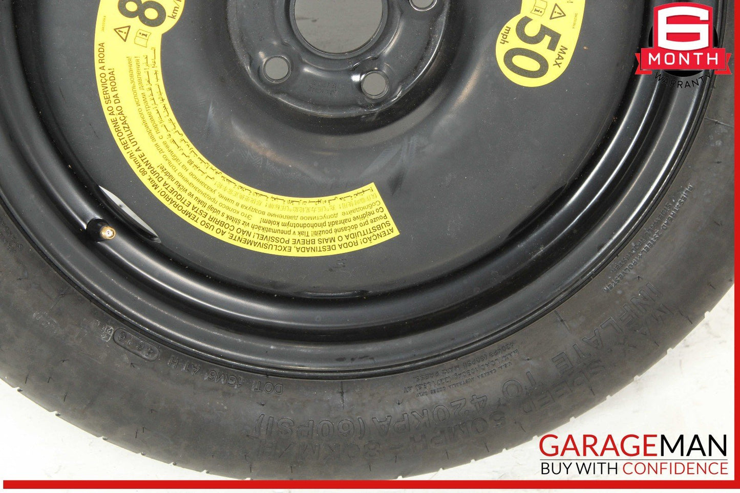 15-18 Audi Q3 Emergency Spare Tire Wheel Donut Rim R18 OEM