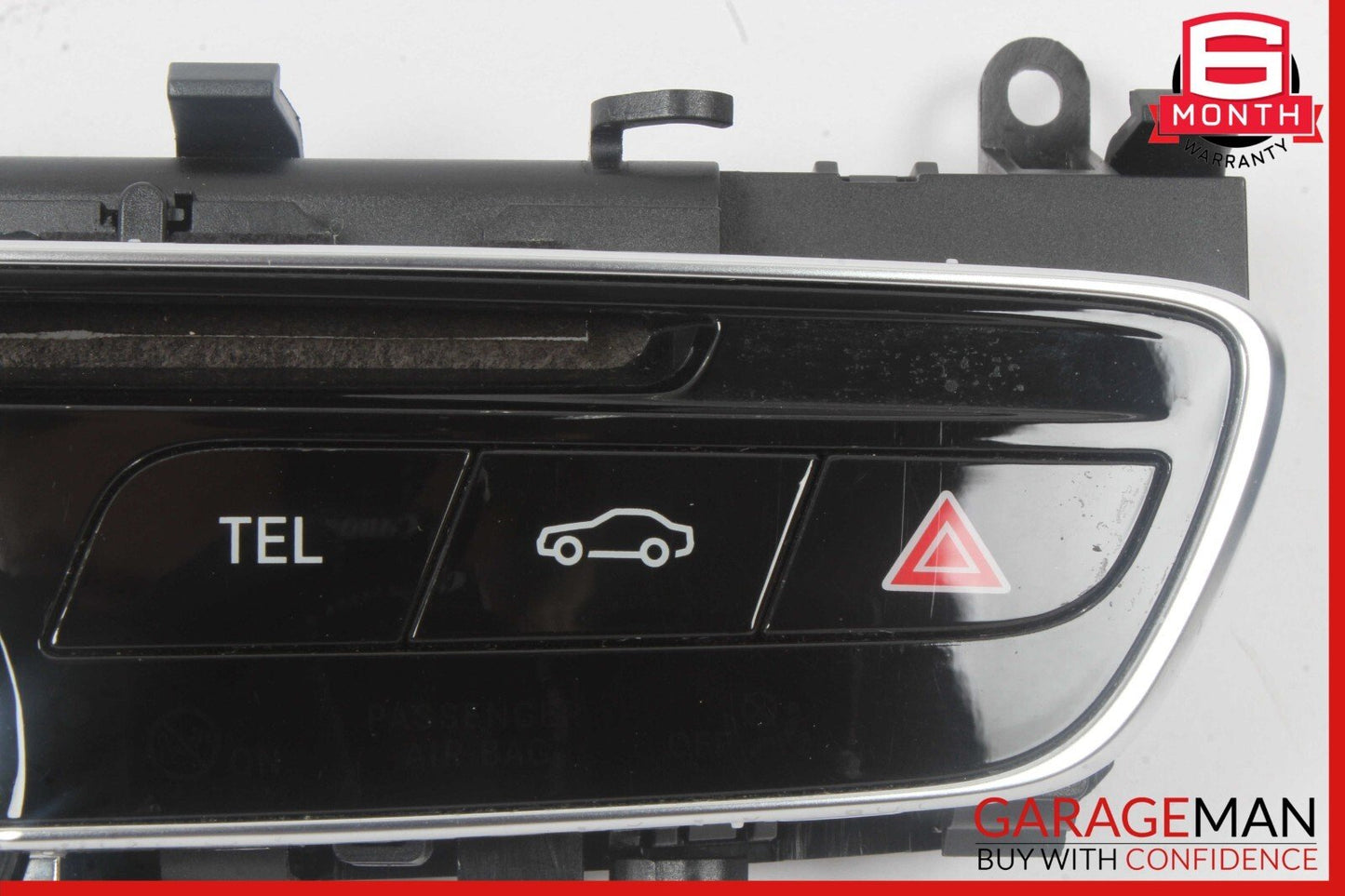 15-18 Mercedes W205 C300 Center Dashboard Hazard Control Switch w/ Clock Assy