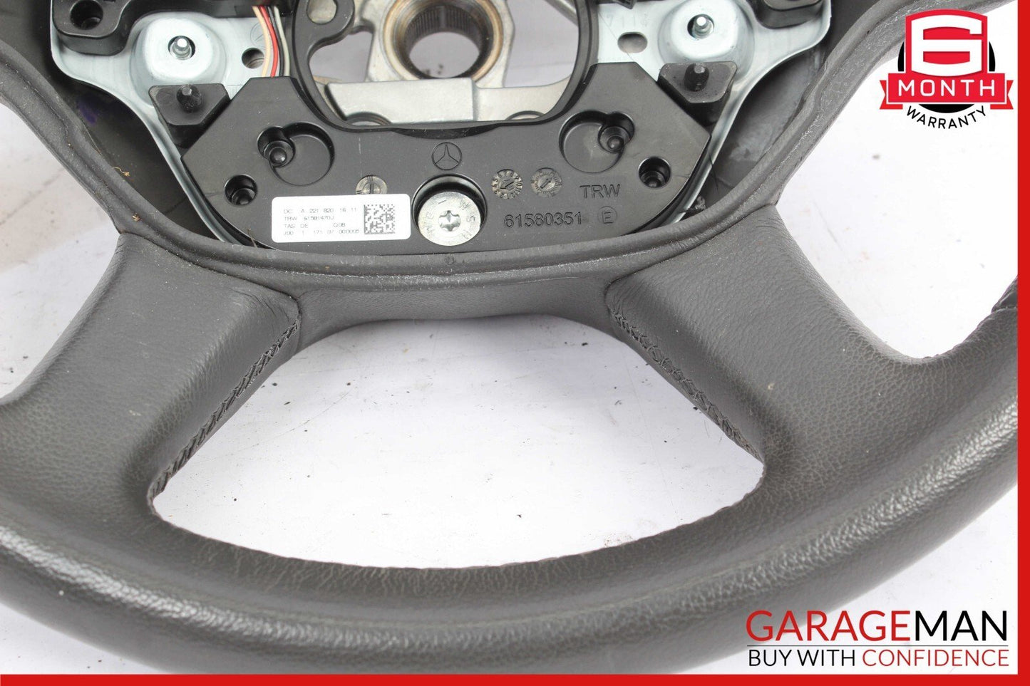 07-10 Mercedes W221 S550 CL550 Steering Wheel Black 2218201611 OEM