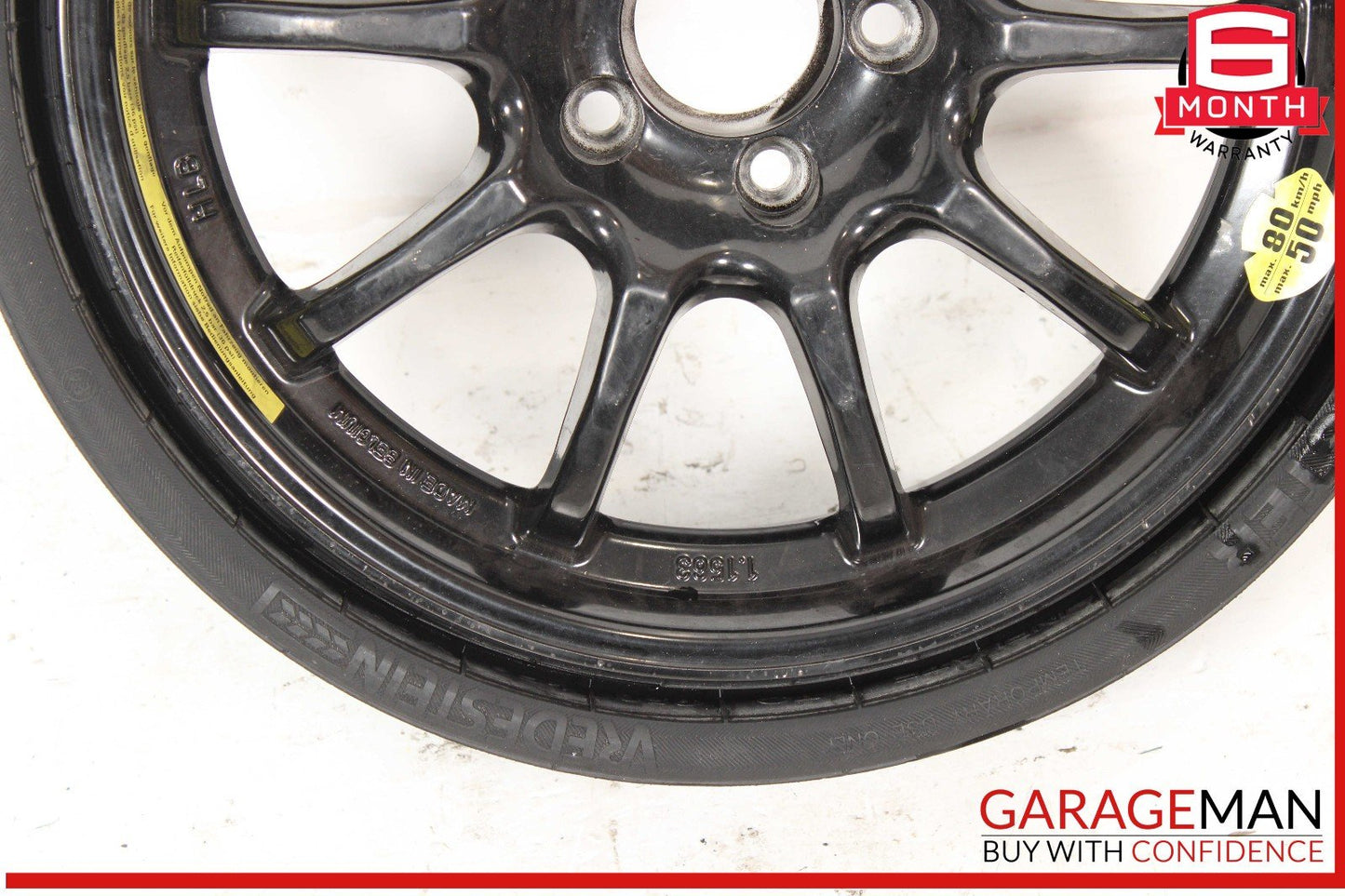 03-12 Mercedes R230 SL500 SL550 Emergency Spare Tire Wheel Donut Rim 17" R17
