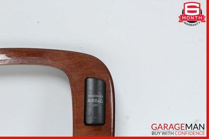 03-06 Mercedes W220 S430 S500 Center Console Shifter Bezel Trim Wood OEM