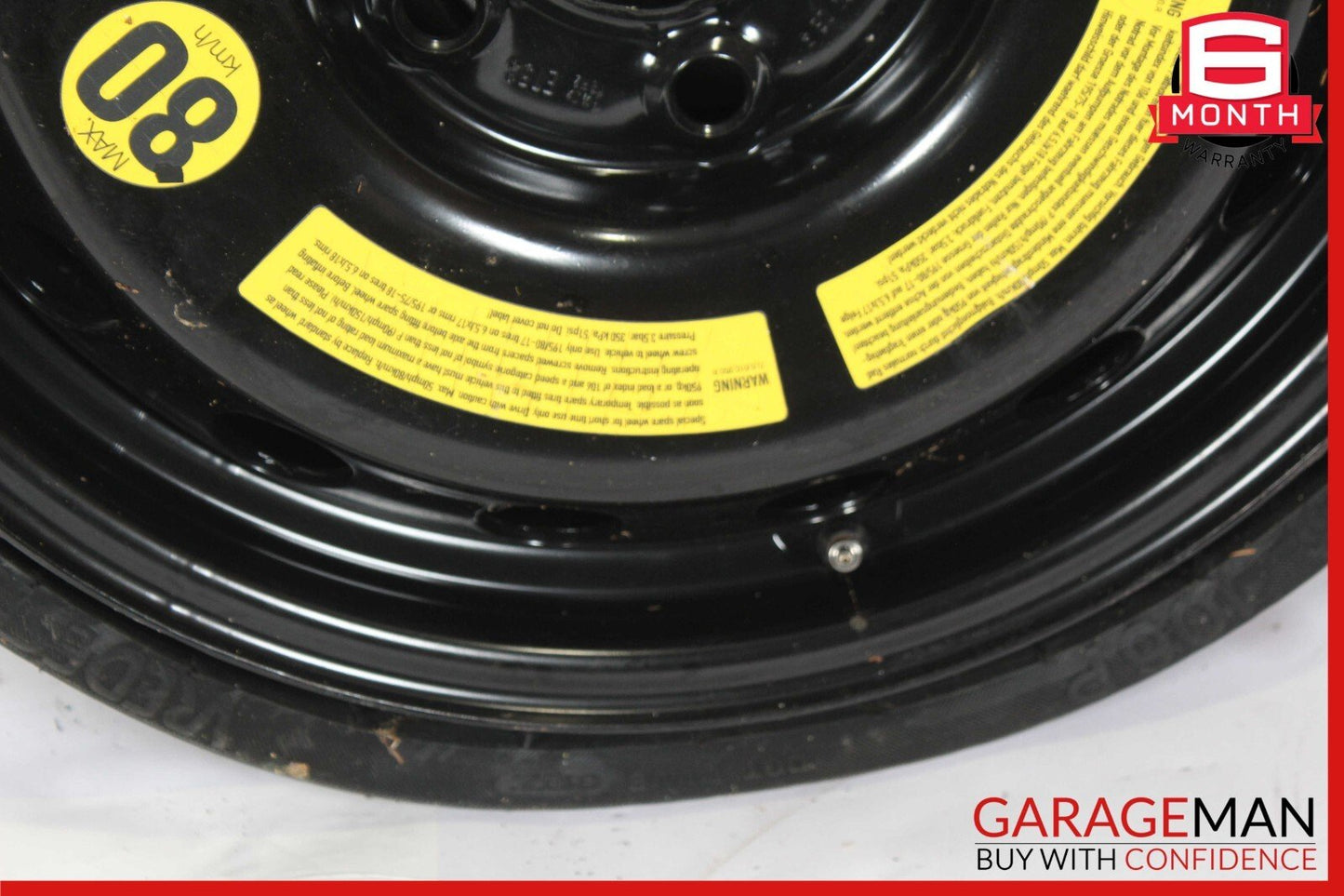 07-15 Audi Q7 Emergency Spare Wheel Rim Tire 6.5 x 18 H2 ET53 w/ Loudspeaker OEM