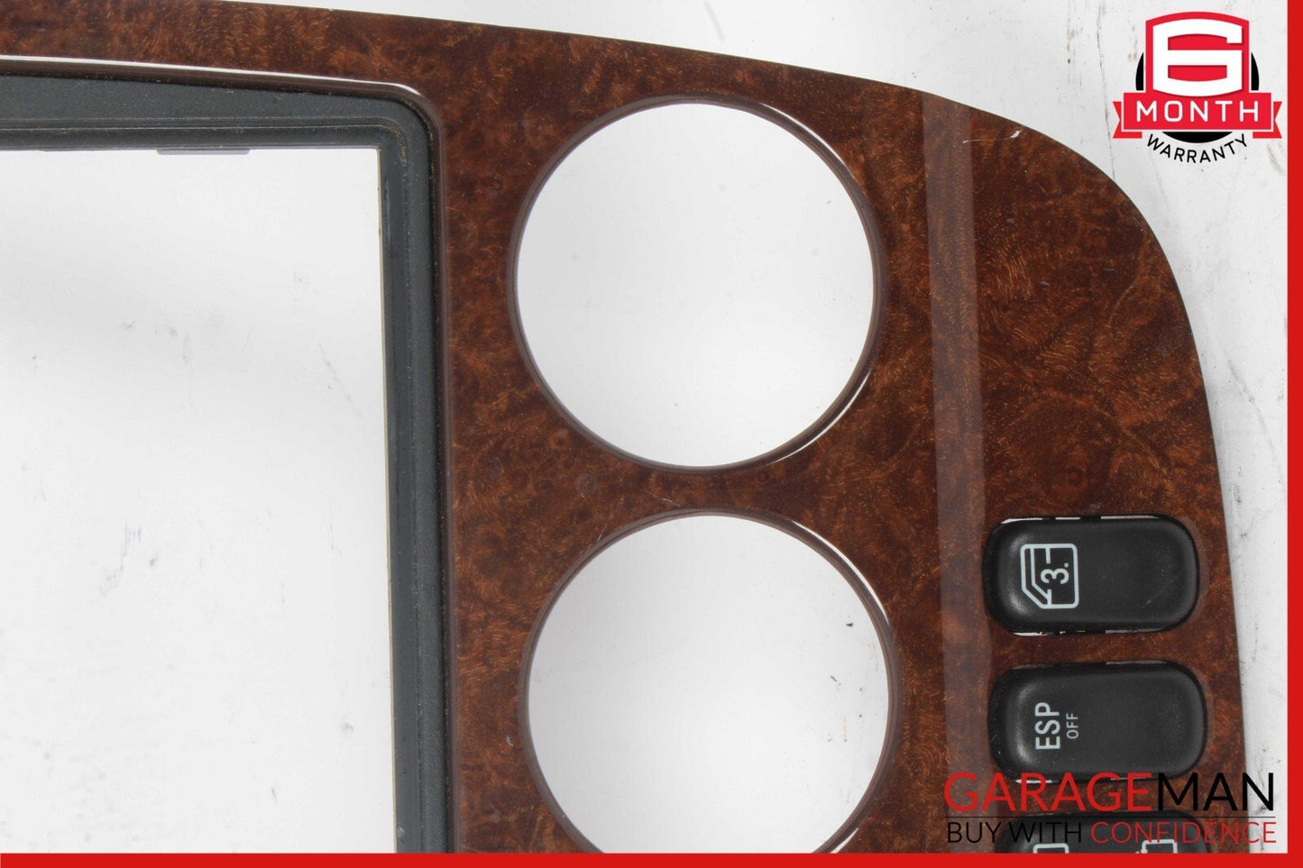 98-01 Mercedes W163 ML320 ML430 ML55 Center Console Trim Cover Panel Bezel Wood