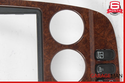 98-01 Mercedes W163 ML320 ML430 ML55 Center Console Trim Cover Panel Bezel Wood