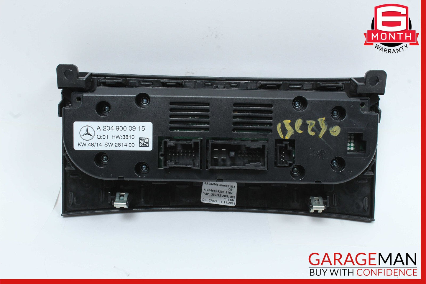 12-15 Mercedes W204 C250 AC A/C Heater Climate Temperature Control Switch OEM