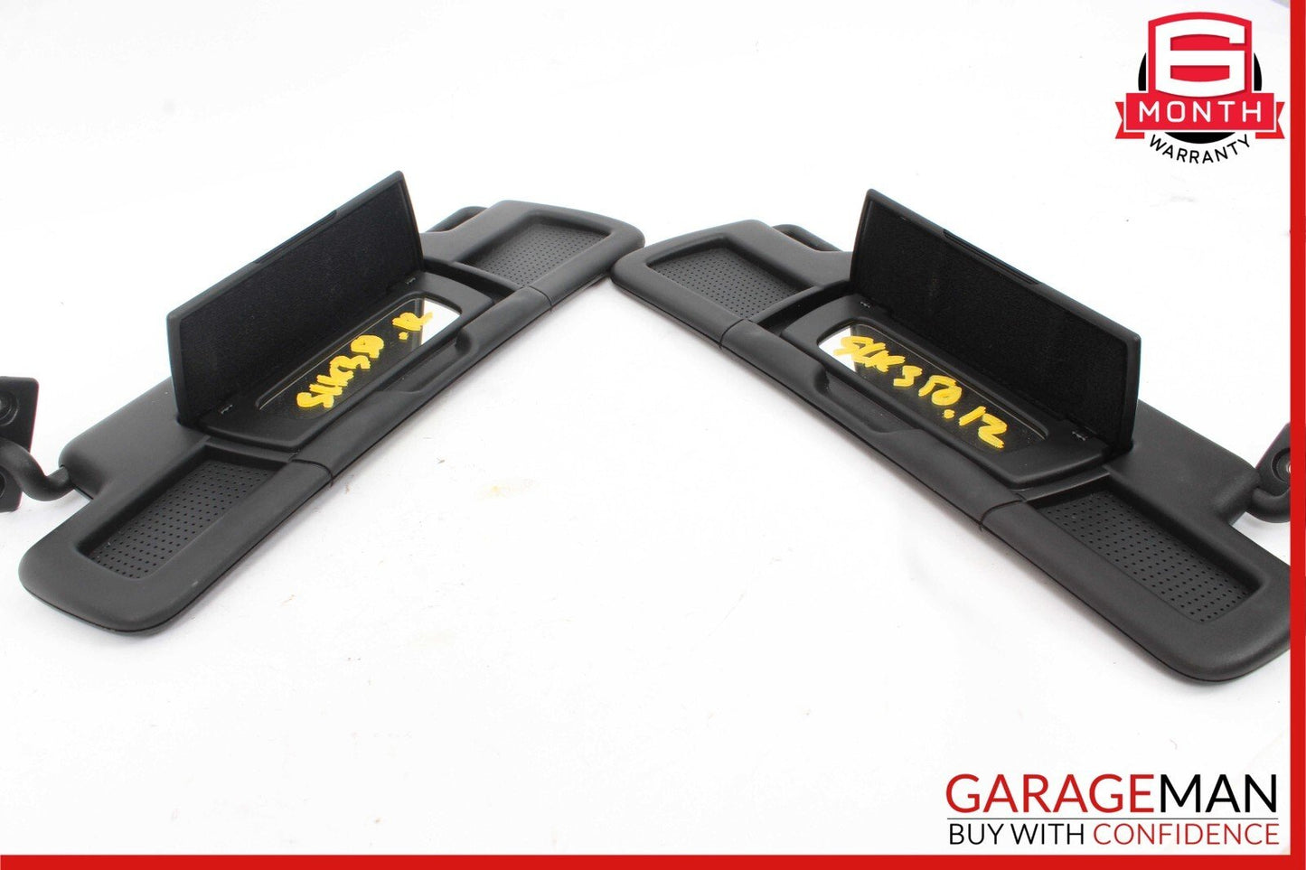 12-20 Mercedes R172 SLK350 Right & Left Side Sun Visor Shade Cover Sunvisor Set