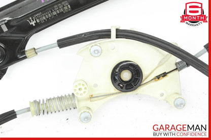 14-17 Maserati Ghibli Rear Left Driver Side Door Window Regulator w/o Motor OEM
