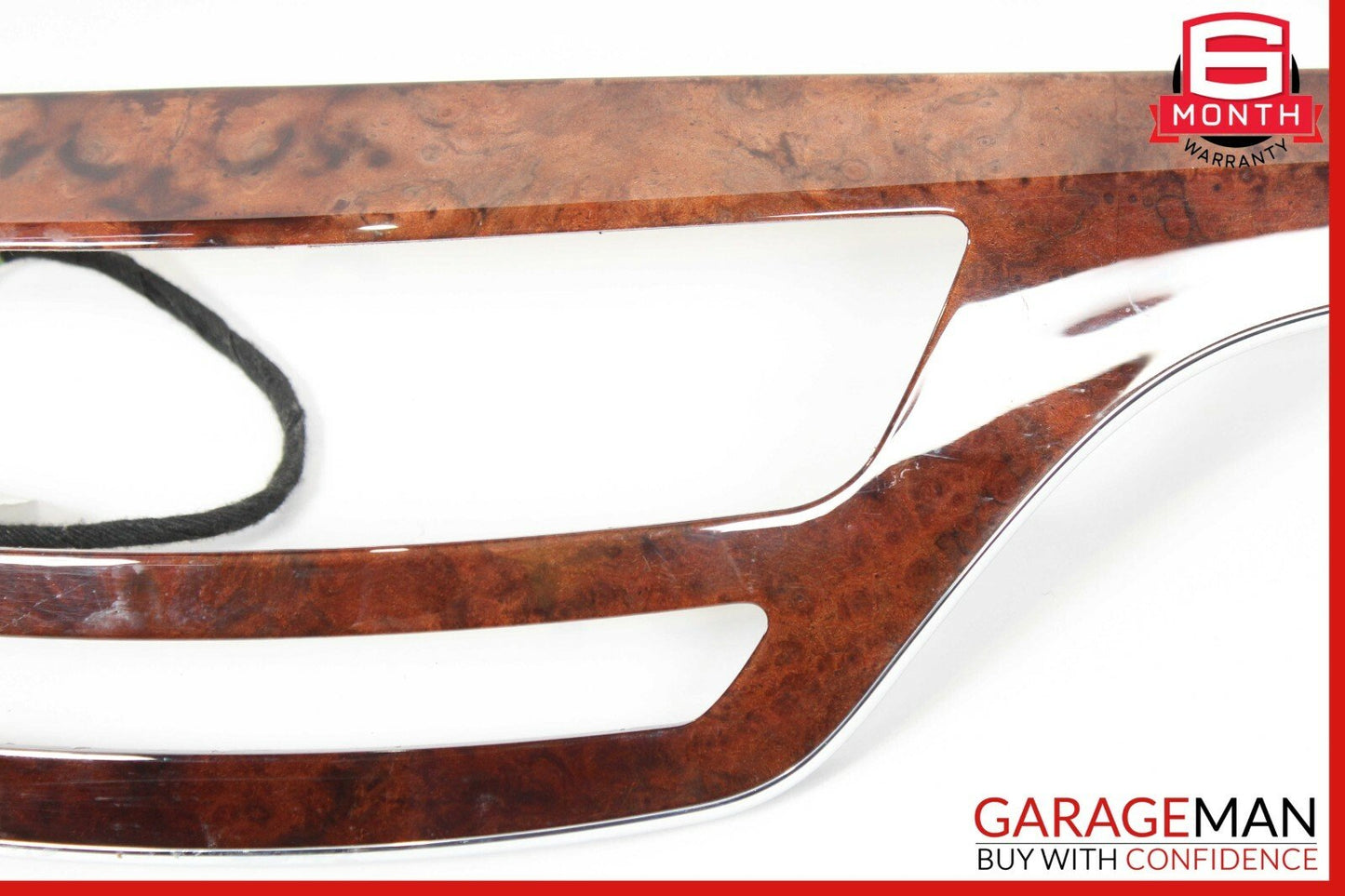 07-09 Mercedes W221 S450 S550 Front Dash Dashboard Center Trim Bezel Cover Wood