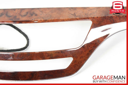07-09 Mercedes W221 S450 S550 Front Dash Dashboard Center Trim Bezel Cover Wood