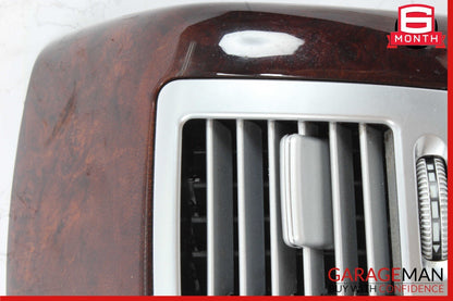 07-13 Mercedes W221 S550 S350 Rear Center Console AC A/C Air Vent Trim Wood OEM