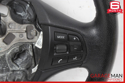12-18 BMW 320i 328i Steering Wheel Leather Black OEM