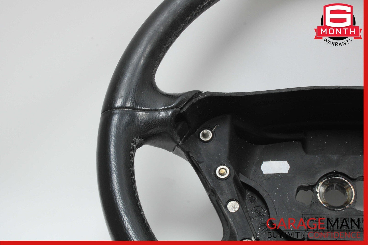 03-09 Mercedes W209 CLK320 SL500 Driver 4 Spoke Steering Wheel Leather Black OEM