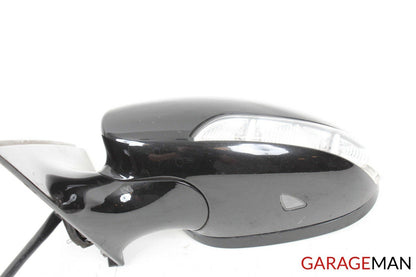 07-09 Mercedes W221 S550 S600 Front Left Side Mirror Door Rear View Black OEM