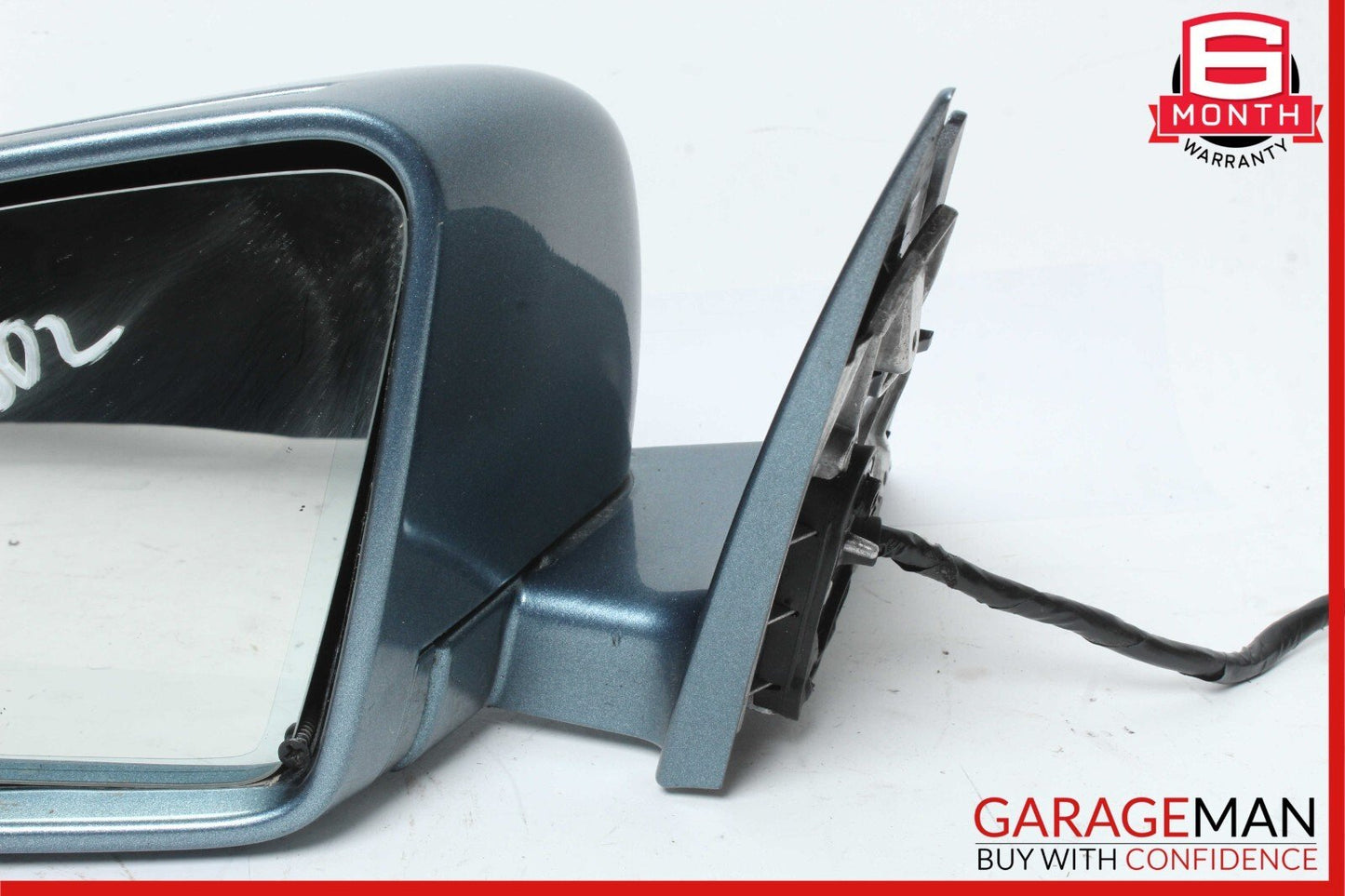 10-13 Mercedes W221 S550 Front Left Side Mirror Door Rear View Tanzanite Blue