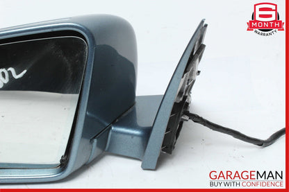10-13 Mercedes W221 S550 Front Left Side Mirror Door Rear View Tanzanite Blue