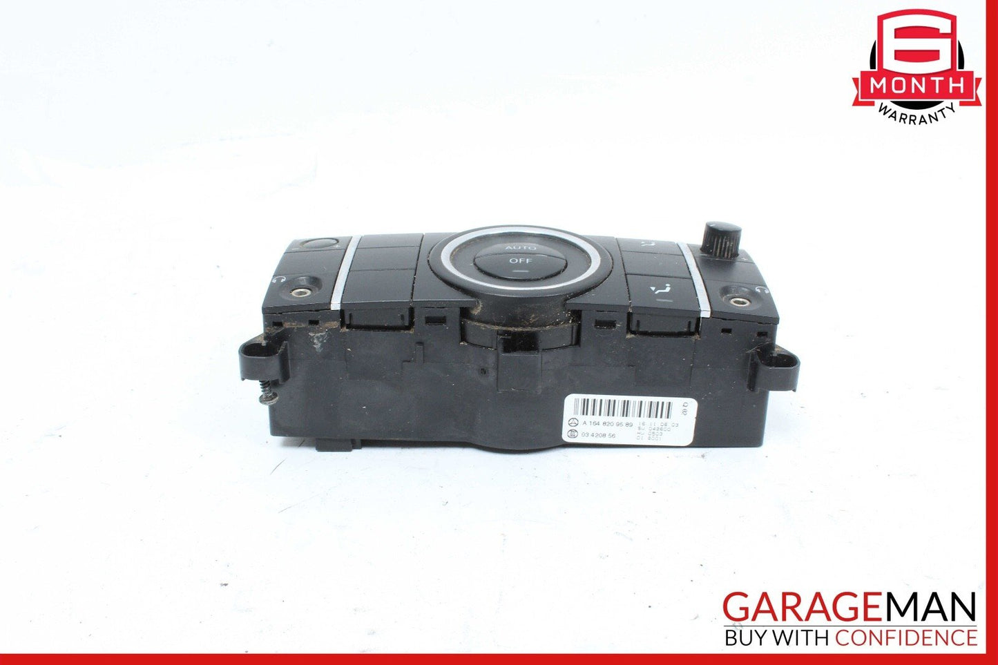 06-09 Mercedes W251 R350 Rear Center Console A/C Heater Switch Control Trim OEM