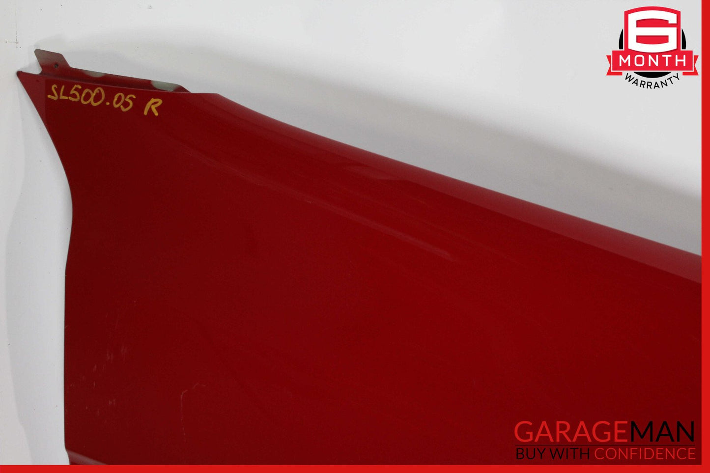 03-08 Mercedes R230 SL500 SL600 Front Right Side Fender Panel Fire Opal Red OEM