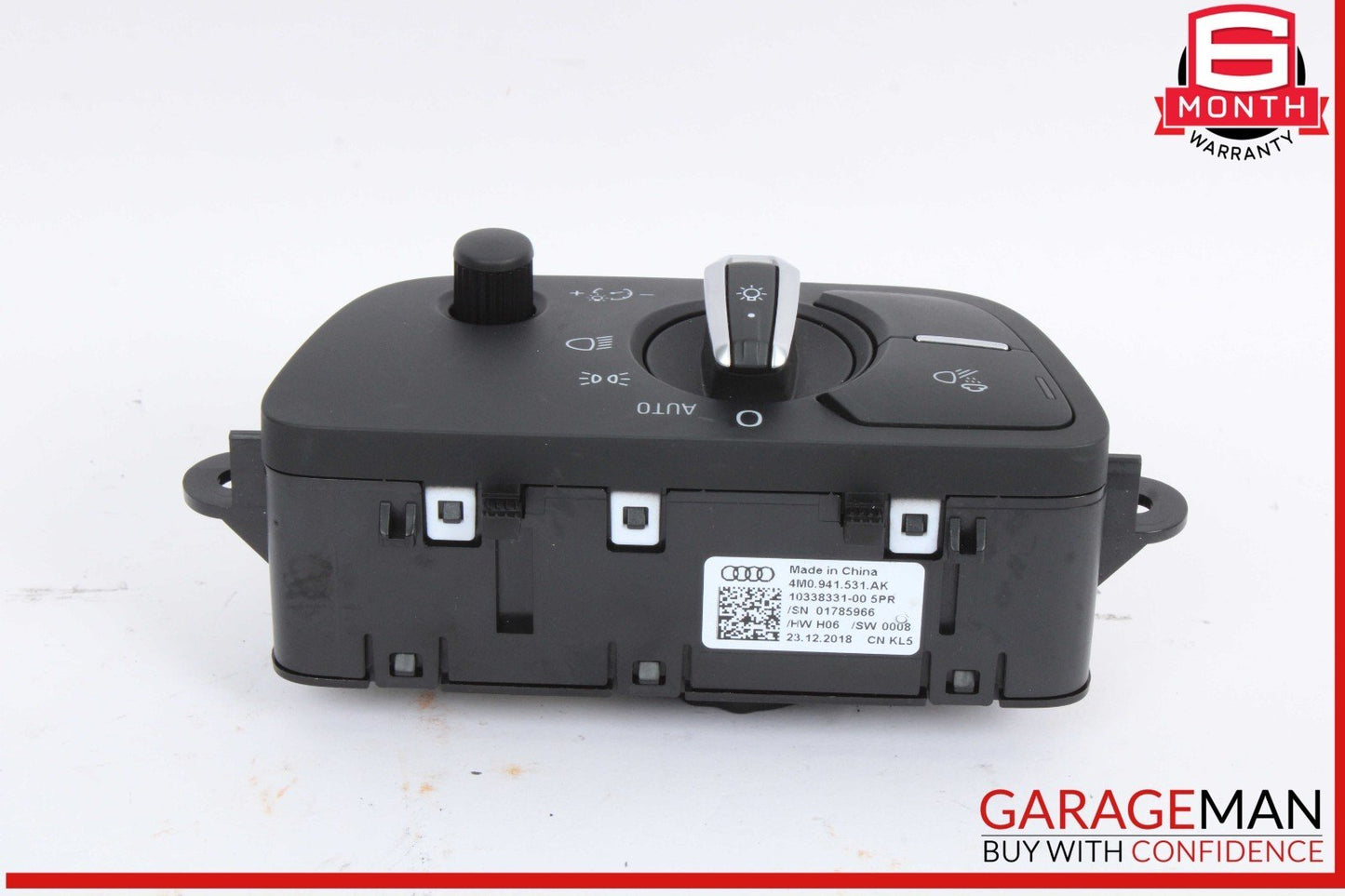 17-24 Audi A5 S5 RS5 A4 S4 Q7 Dash Headlight Control Switch 4M0941531AK OEM