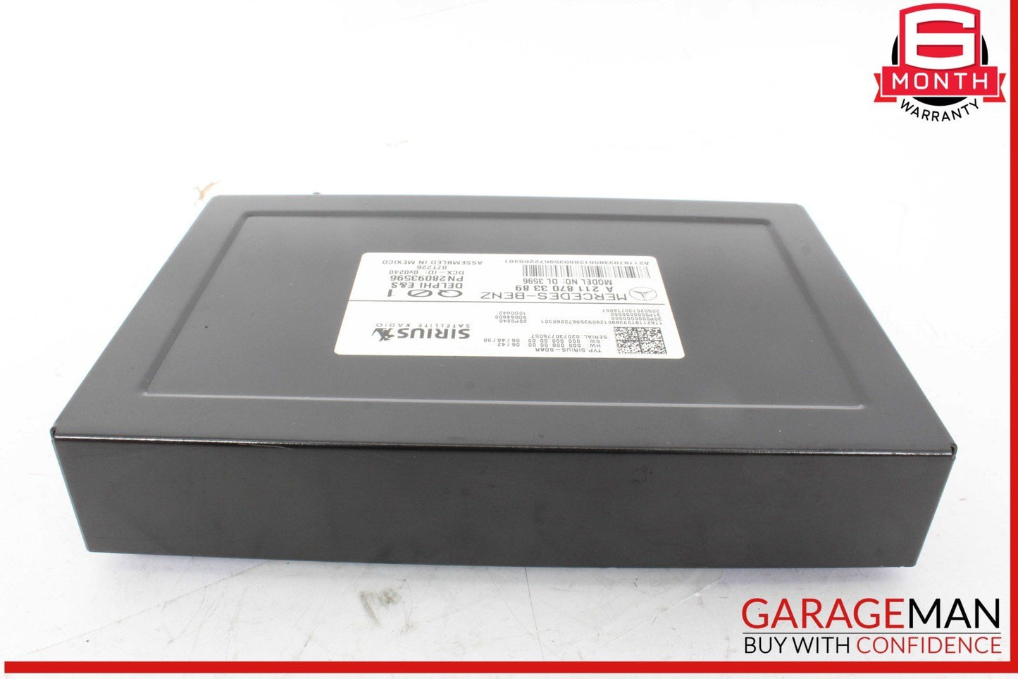 03-09 Mercedes W211 E350 ML350 Sirius Satellite Radio Receiver 2118703389 OEM