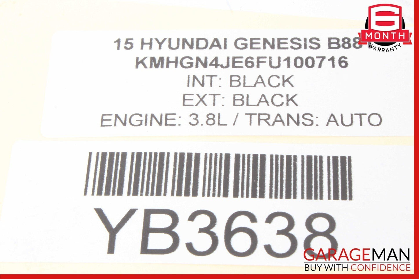 15-17 Hyundai Genesis G80 Radiator Fan Control Module 25385-B1280 OEM