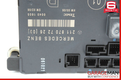 03-09 Mercedes W211 E320 E350 E500 Front Right Side Door Controller Module Unit