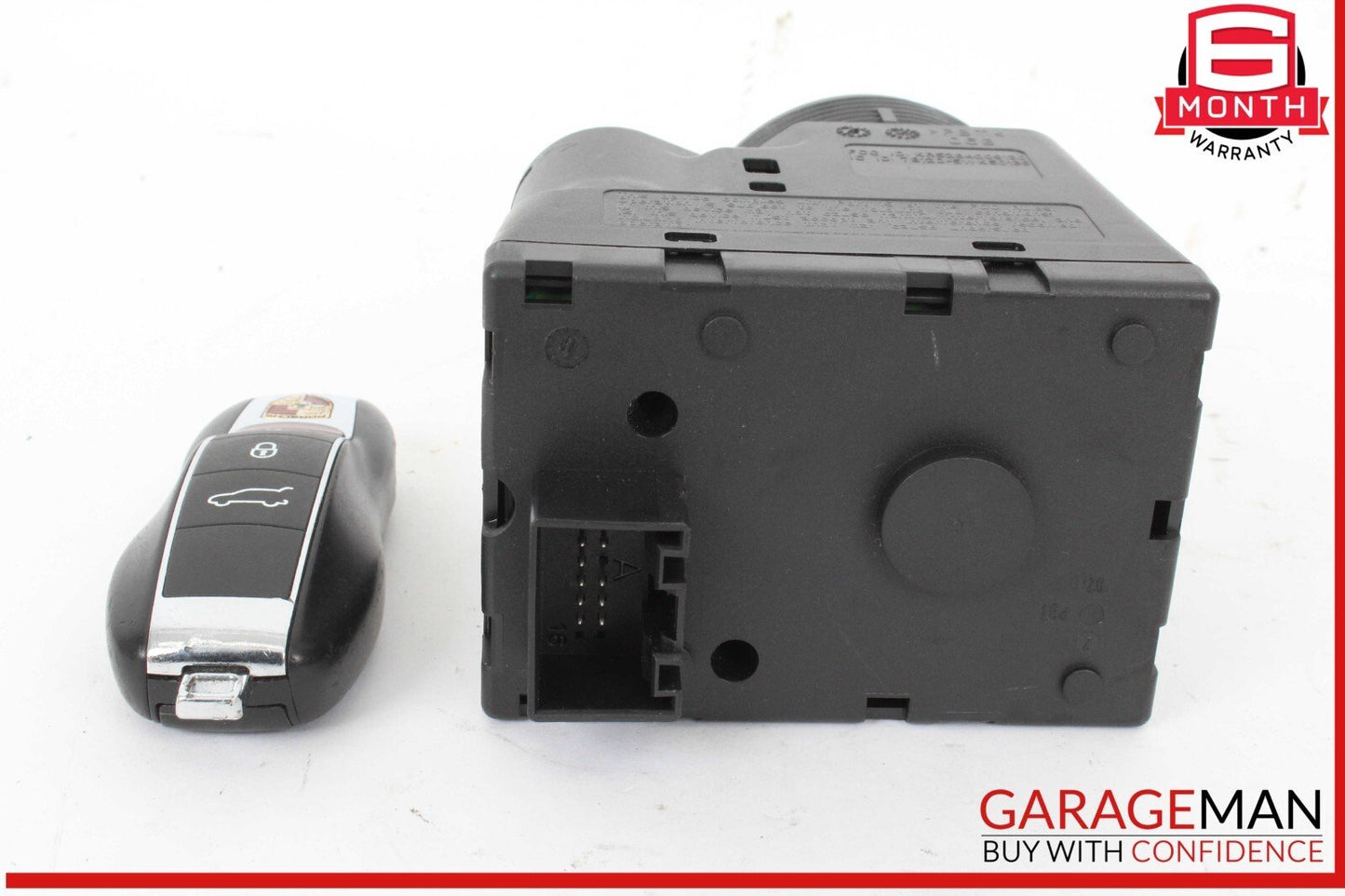 11-18 Porsche Cayenne S 958 Start Ignition Switch Module w/ Key OEM