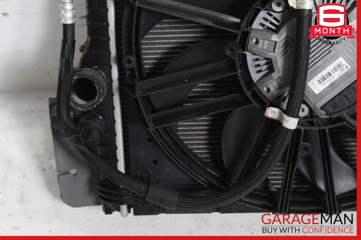 10-19 Jaguar XF X150 XKR XJ Engine Motor Cooling Radiator Fan Assembly OEM