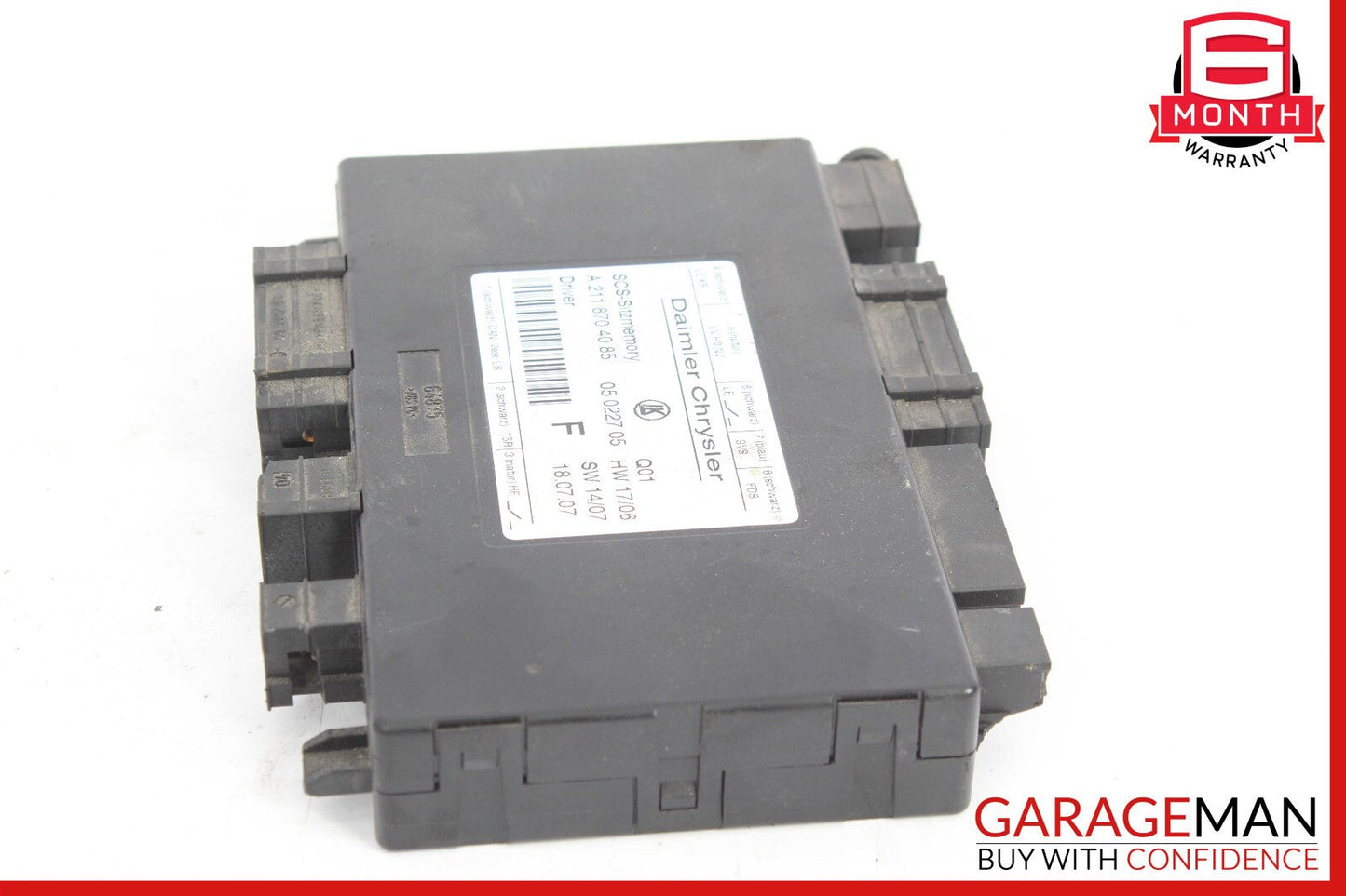 03-12 Mercedes GL450 E350 CLS550 E320 ML500 Front Left Side Seat Control Module