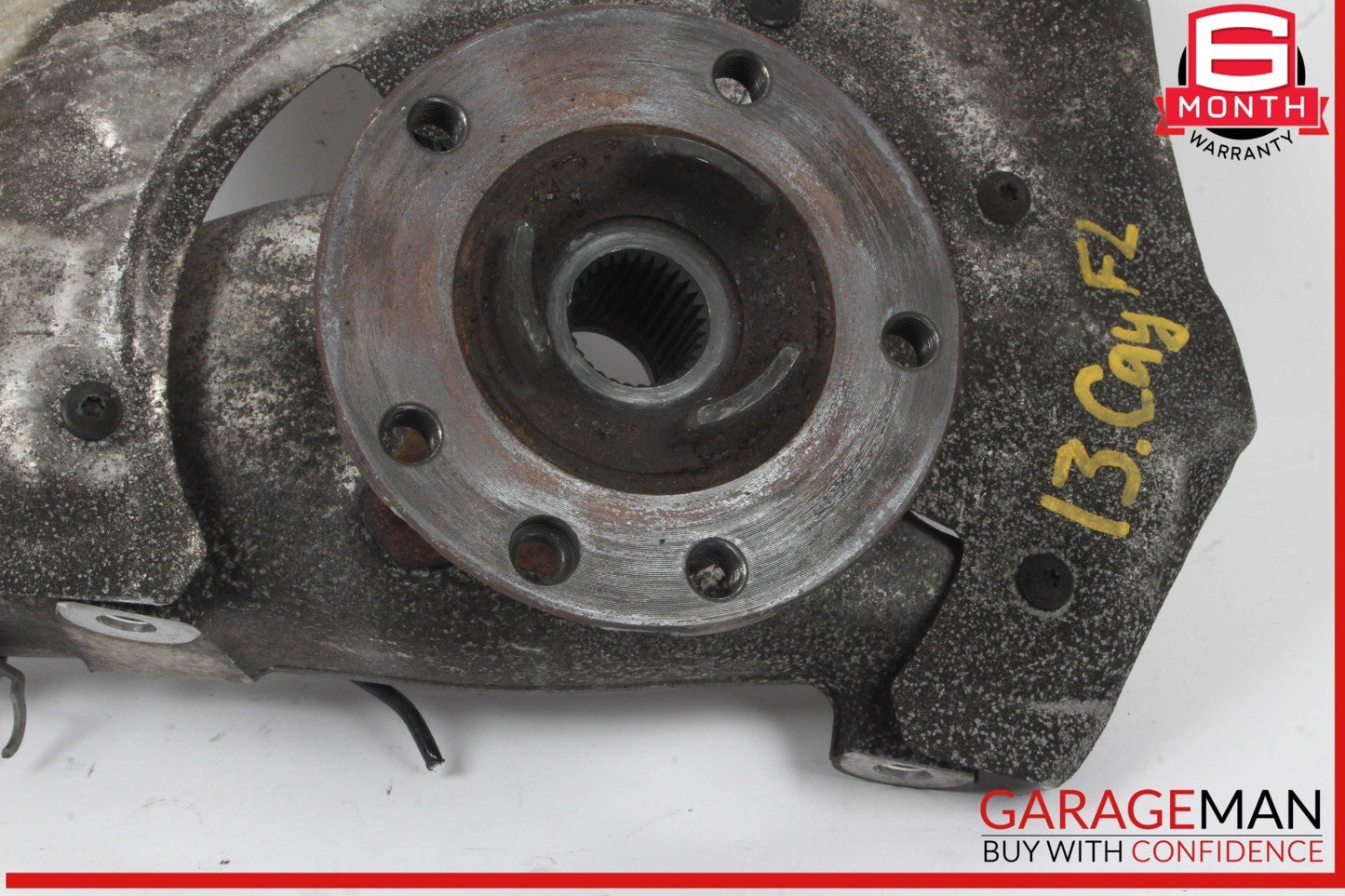 11-18 Porsche Cayenne 958 Front Left Driver Side Spindle Knuckle Hub Bearing OEM
